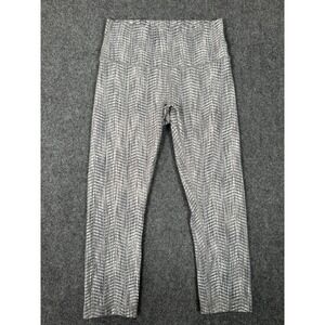 Lululemon Leggings Womens 8 Gray Wunder Under High Rise Tight Yoga Gym 21" EUC